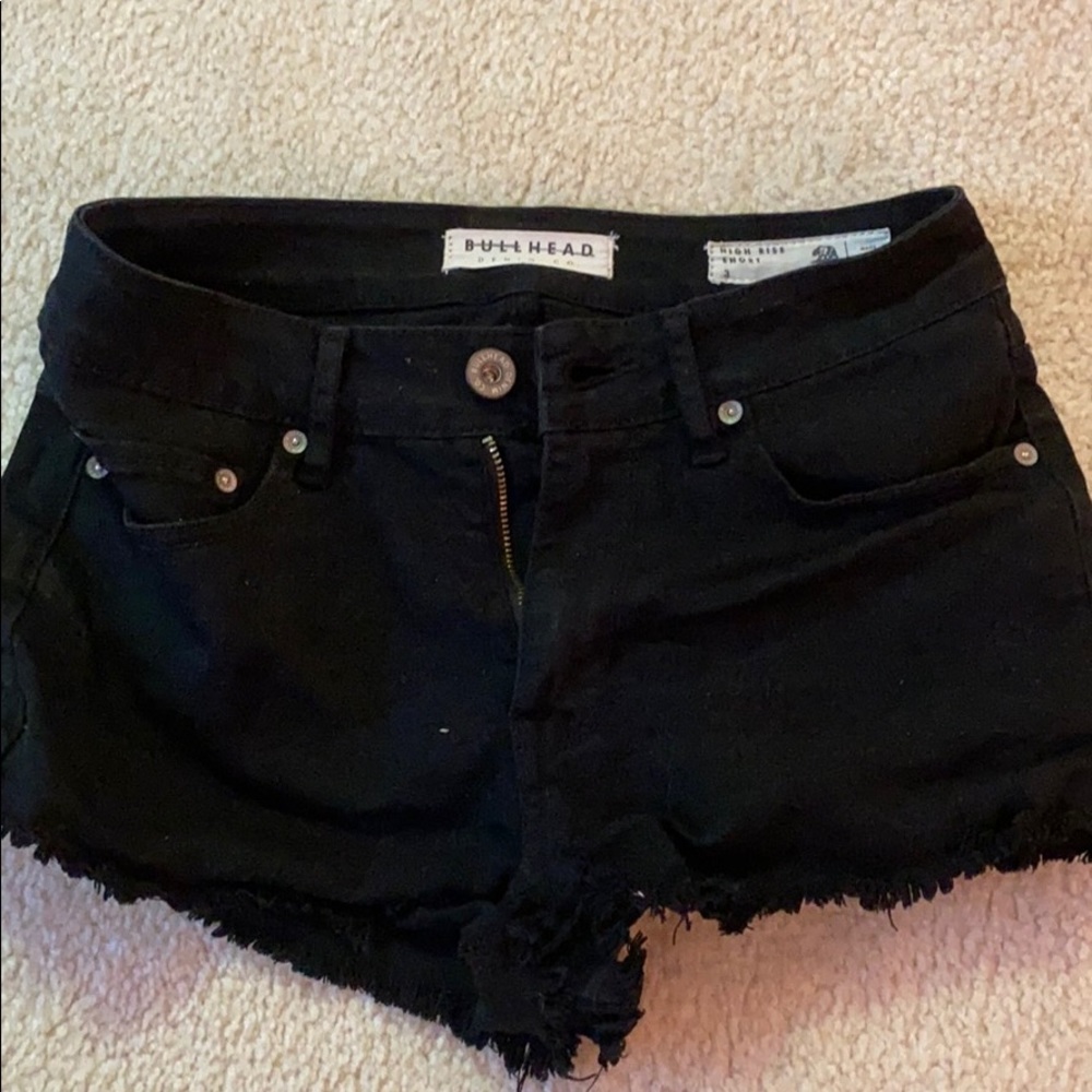Black shorts size 3 bull head denim co.